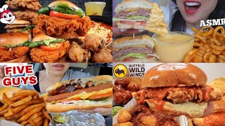 ASMR Fast Food Mukbang Compilation 18  Fast Food Asmr  Satisfying eating sounds [upl. by Krantz]