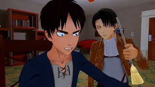 Levi Sees Erens Dirty Room AOT VR [upl. by Hsaniva]