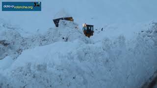 Déneigement route de Bonneval  10 janvier 2018 [upl. by Assirral547]