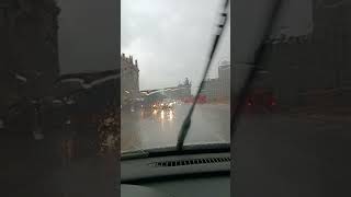 Fuerte lluvia y granizado en Barcelona centro dembow musica music reggaeton dancehall ozan [upl. by Aitsirt]