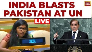 LIVE India Slams Pakistan PMs UNGA Address Raking Up Kashmir  UNGA Live Debate [upl. by Adela]