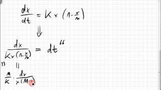 10A2 logistische Differentialgleichung Differentialgleichung mit trennbaren Variablen [upl. by Necaj]