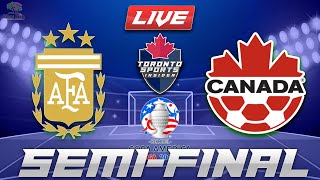 Argentina vs Canada Copa America 2024 Semifinal LIVE Stream Game Audio  Live Streamcast amp Hangout [upl. by Eninaej]