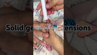 Solid gel nail extensions solidgel gelnails nails nailart [upl. by Aserehs]