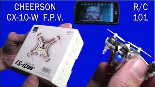 Cheerson CX10W Worlds Smallest FPV Drone [upl. by Nylirek548]