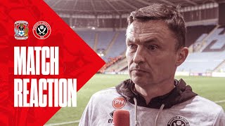 Paul Heckingbottom  Reaction Interview  Coventry City 10 Sheffield United [upl. by Hassadah]