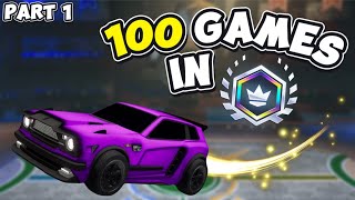 I Played 100 Grand Champion Games In Rocket League Sideswipe Part 1 [upl. by Ubana311]