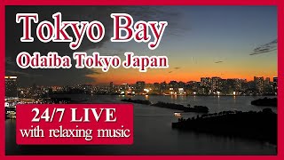 【東京湾ライブカメラ】 LIVE Tokyo Bay Traffic between ships and planes  Sea and Sky  japan travel  Live cam [upl. by Nissie]