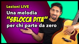 Impariamo una melodia quotSBLOCCA DITAquot facilissima  Lezioni di Chitarra [upl. by Salohcin]