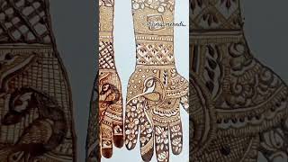 Bharva Hand peacock Mehndi 🥰hennadesign trendingshorts viralshortytshorts youtubeshort [upl. by Gnel]