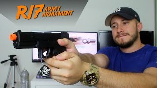 REVIEW  Glock G17 R17  Airsoft ARMY ARMAMENT GBB PTBR [upl. by Tham]