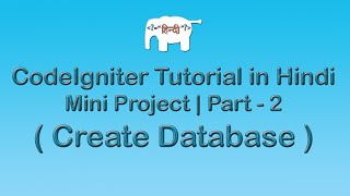 Codeigniter Project Tutorial in HindiUrdu Create Database [upl. by Gabor404]