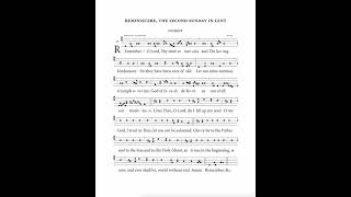 Introit for Reminiscere the Second Sunday in Lent [upl. by Ytirev]