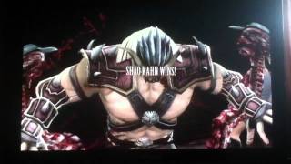 MK9 Mortal Kombat 2011 Shao Kahn Fatality New Shao Kahn FATALITY Gameplay [upl. by Linc616]