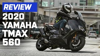 2020 Yamaha TMAX 560 Tech Max Scooter Review  Visordowncom [upl. by Najar969]