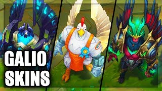 All Galio Skins Spotlight League of Legends [upl. by Anila154]