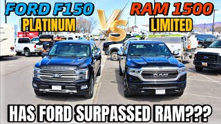 2024 Ford F150 Platinum VS RAM 1500 Limited Has Ford Finally Surpassed The RAM [upl. by Ynohtnael]