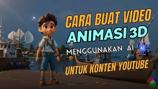 5 Menit Jadi Konten Cara Buat Video Animasi 3D Bergerak Menggunakan AI [upl. by Zandt]