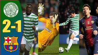 Celtic vs Barcelona 21  Historic Win  UCL 201213  Extended Highlights  English Commentary [upl. by Yllor]