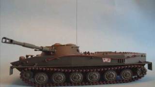 PT76 Light Amphibious Tank Glencoe Models 132  A building review [upl. by Nigen]