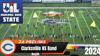 Clarksville HS Band UIL 2A State Marching Contest Prelims 2024 [upl. by Johanan367]