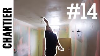 Salle de bain N°2  Vidéo 14  Ratissage plafond super fin et conseils  FR  LJVS [upl. by Signe]