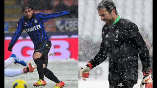 Partite sotto la neve in Serie A ❄️🌨️ Momenti magici [upl. by Austina]