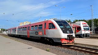 LTG Link RA2033 and EJ575004 at Vilnius railway station [upl. by Manheim]