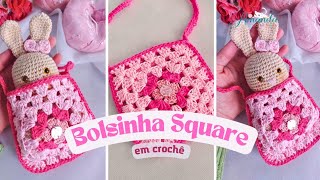 Bolsinha infantil em Crochê [upl. by Ellatsyrc]