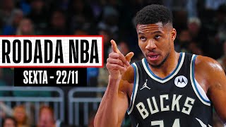 GIANNIS anota triploduplo e BUCKS vencem PACERS  Rodada NBA 2211 [upl. by Linnet949]