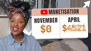 How to get monetized on YouTube fast  My 6month plan to monetization [upl. by Odla]