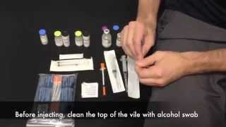 How to inject hCG Human Chorionic Gonadotropin [upl. by Hgielrebma502]