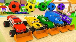 Bingo Song  Wheels on the Bus  Soccer Balls  Baby Nursery Rhymes amp Kids Songs Wheel Craft City [upl. by Attecnoc962]