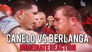 Canelo Alverez SCHOOLS Edgar Berlanga Immediate Reaction [upl. by Dame]