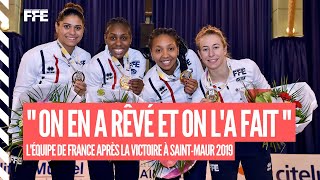 CdM FD StMaur 2019  Réaction des filles après leur victoire [upl. by Atinreb409]