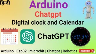 Digital clock ⌚ and Calendar 📆 By Chatgpt  Arduino  OLED display  RTC DS1307  Arduino projects [upl. by Eitsyrc]