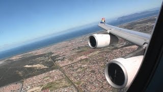 Absolutely Stunning Business Class HD A340300 Takeoff From Cape Town South Africa [upl. by Anitra]