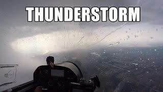 Glider Flying in Big Thunderstorm  apocalyptic views [upl. by Jabez187]