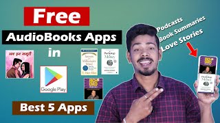 Free Audiobook apps  Best 5 Audiobook Apps in Play Store [upl. by Katlaps]