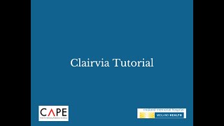 Clairvia Tutorial [upl. by Ara]