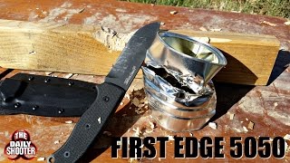 First Edge 5050 Survival Knife Full Review and Testing [upl. by Ferullo]