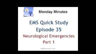 Central Nervous System  EMS Quick Study Help [upl. by Dadinirt230]