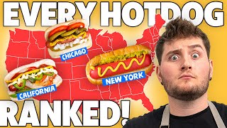 Cooking And Ranking Every Hot Dog In The USA [upl. by Assenab]