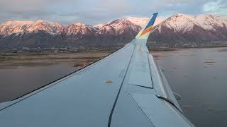 Allegiant Airlines Flight 1605 Landing PhoenixMesa Gateway to Provo [upl. by Ecirtra]