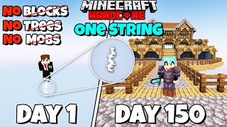 I Survived 100 Days on One String Minecraft Hardcorehindi [upl. by Aleksandr]