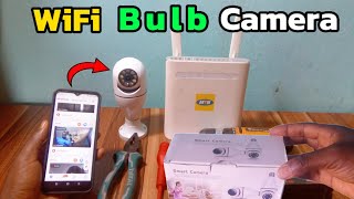 How To Setup V380 Pro Wifi Smart Bulb Camera On Your Phone [upl. by Alios749]