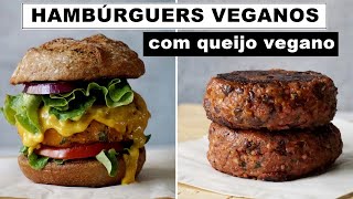 COMO FAZER HAMBÚRGUER VEGANO COM QUEIJO CHEDDAR DE § MINUTOS [upl. by Eada]