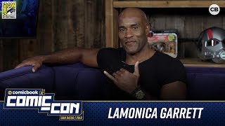 LaMonica Garrett Talks Arrowverse  San Diego ComicCon 2019 Interview [upl. by Eilsew]