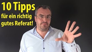 10 Tipps  für ein richtig gutes Referat  Lehrerschmidt [upl. by Danika32]