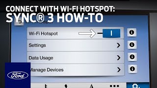 FordPass™ Connect with WiFi Hotspot Overview  SYNC 3 HowTo  Ford [upl. by Ailatan]